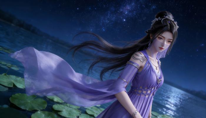 电脑壁纸 动漫 凡人修仙传 星空 荷塘 紫灵 4K电脑壁纸 3840x2160 电脑桌面 高清壁纸 壁纸下载 壁纸大全