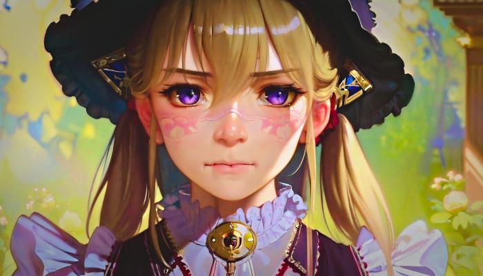 电脑壁纸 女人 金发 脸 幻想女孩 人工智能 褶皱 紫色眼睛 幻想 电脑桌面 壁纸大全 高清壁纸 壁纸下载